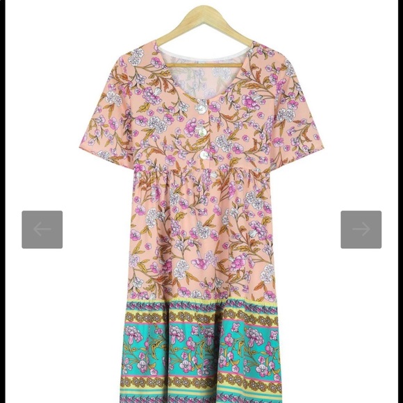 Swingy Prairie Dress by Yobery - Multi-color - size large - Picture 5 of 10